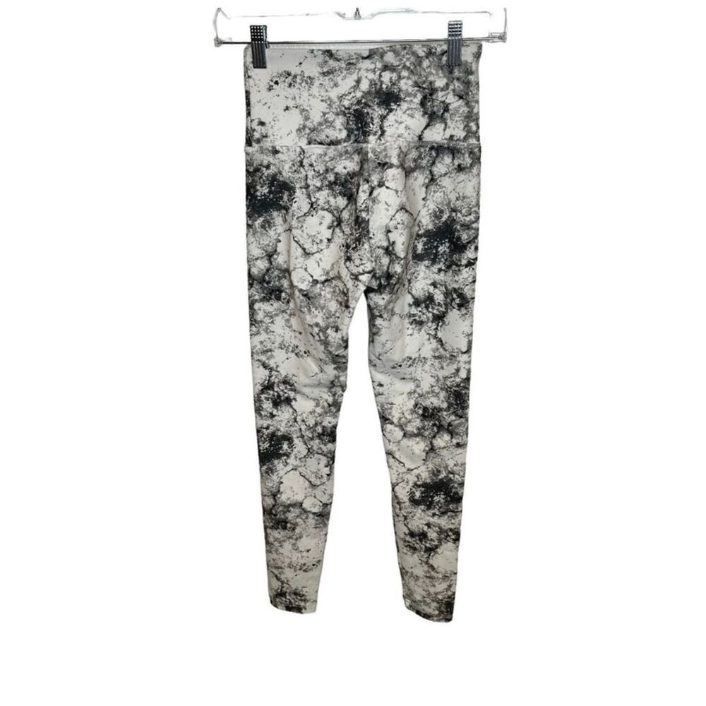 Balance Collection Women's Tie Dye Soft Leggings Yoga Activewear Grey White S